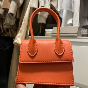 mini orange purse